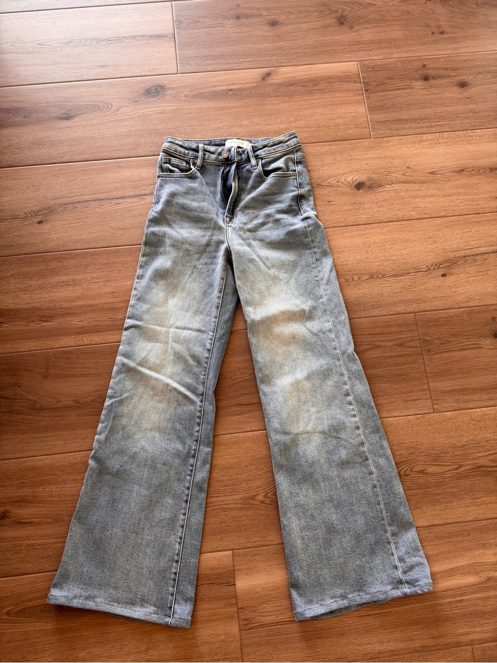 Hidden Jeans High Rise Wide Leg Jeans Size 25 Light Wash